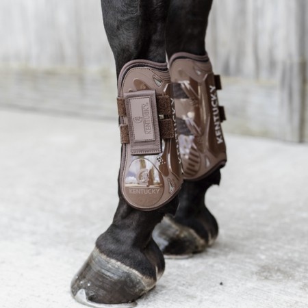 Kentucky Tendon Boots Velcro Brown